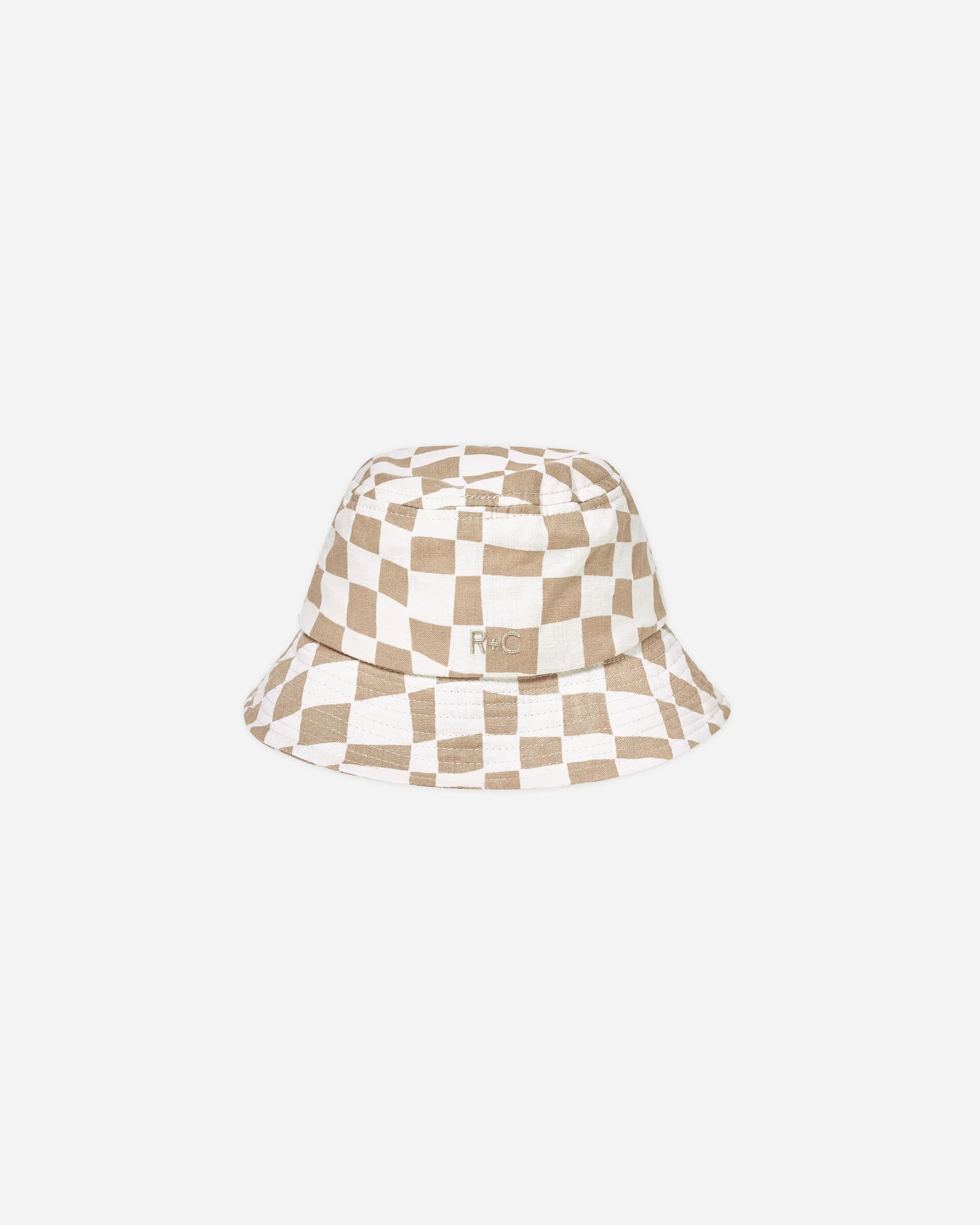 Bucket Hat || Sand Checker | Rylee + Cru