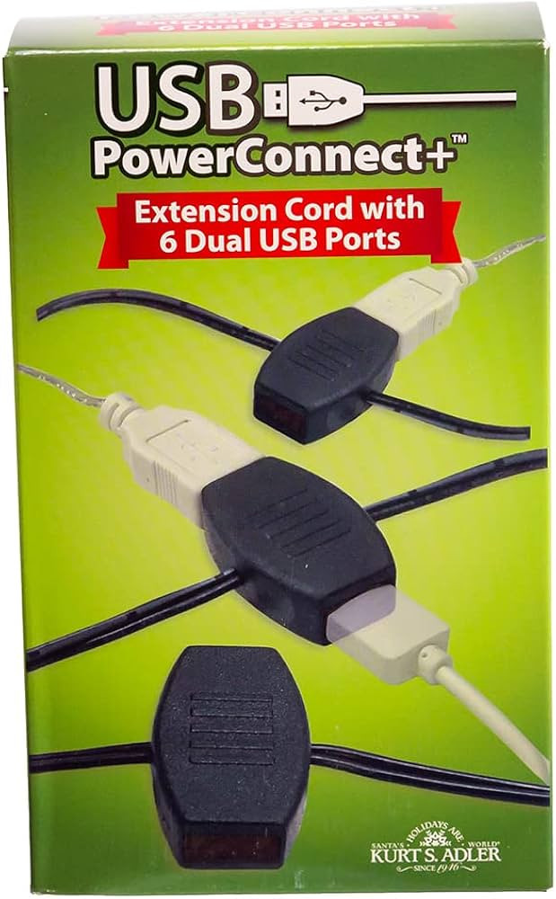 USB Extension Cord with 12 Power Outlets | Amazon (US)