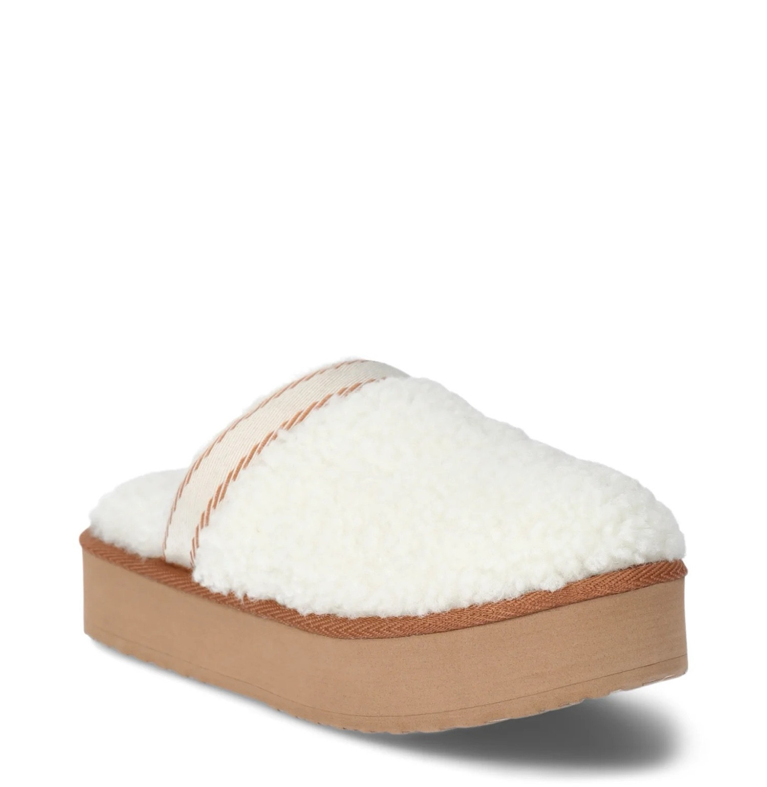Platform Teddy Slippers