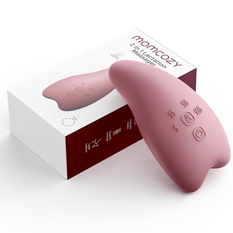 Momcozy Warming Lactation Massager Pro, 8 Vibration Modes & 4 Heating Levels, Longer-Lasting & 100s Rapid Warming Breast Massager, Quick Charging, Improves Milk Flow & Relieves Breast Engorgement | Amazon (US)