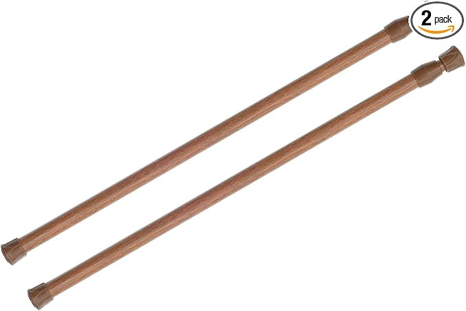 KXLife 2 Pack Spring Tension Curtain Rod for Window 28 to 48 Inch, Adjustable Expandable Small Cu... | Amazon (US)