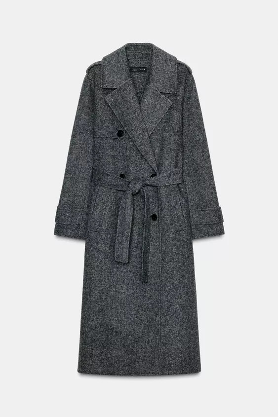 BELTED WOOL COAT | Zara Canada