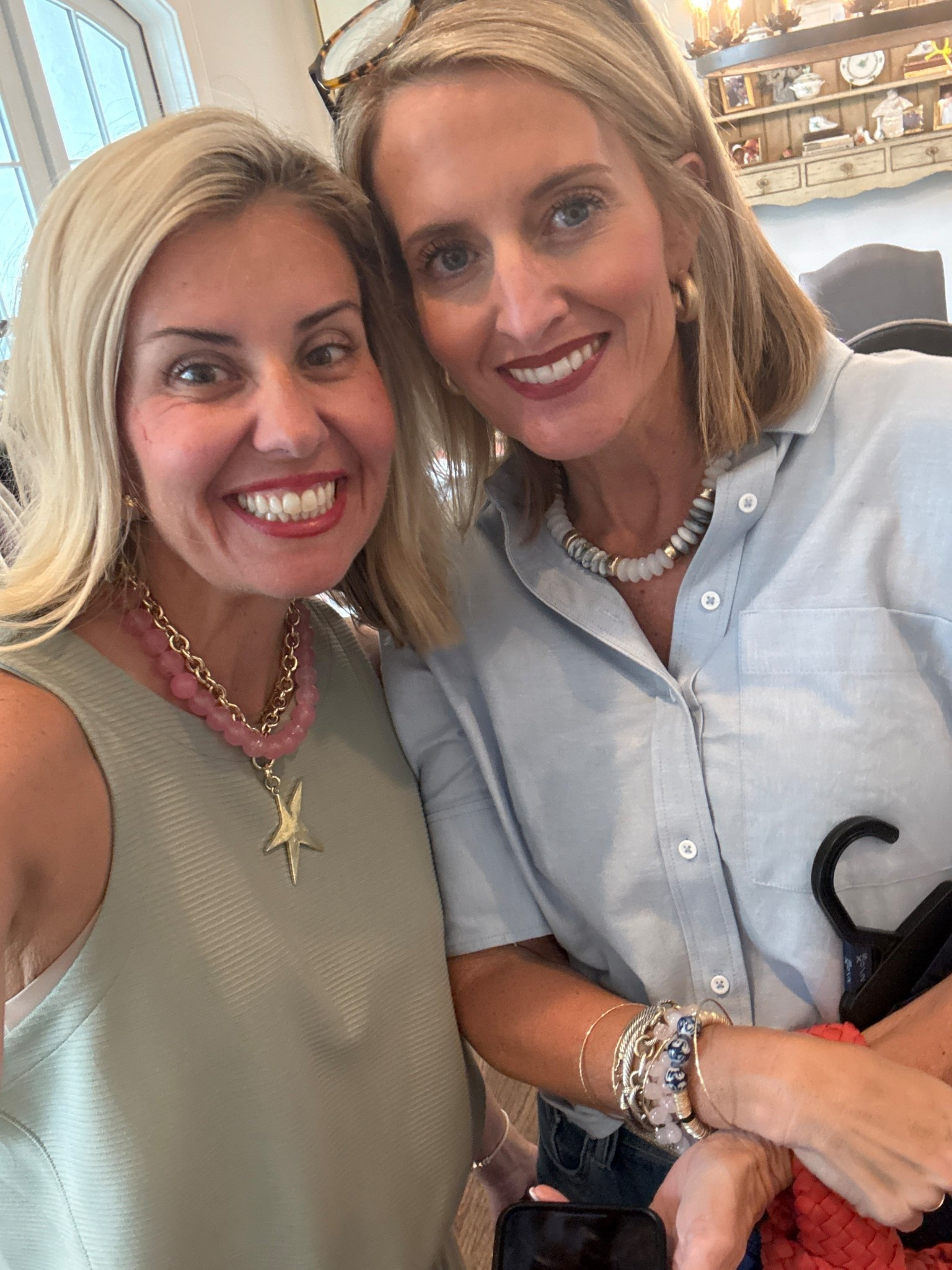 Rebecca here….I’m Catherine’s “behind the scenes”assistant. I’ve been a friend & follower of Catherine’s for years. Literally pinch myself daily that I get to work with her. Catherine is the “real deal” yall….beautiful inside and out! Truly blessed to be apart of this community. I was influenced (a lot….ha) by her and bought this top & let me tell you I wear it on repeat (have in pink too). Catherine is wearing a small petite in the amazing Spanx jumpsuit! 

#LTKdayinmylife #LTKmomlife #LTKOver40