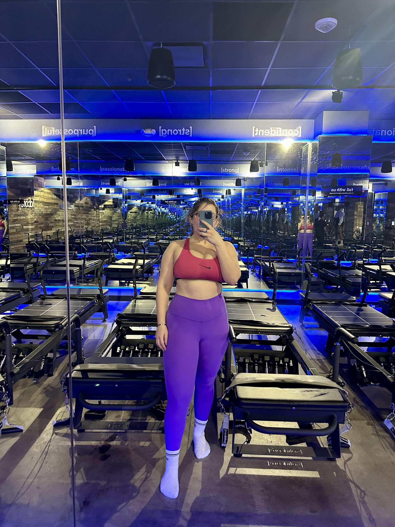 Casual Pilates outfit. Wanted something comfortable yet supportive. These leggings are great for low impact workouts  

#LTKfitness #LTKmidsize