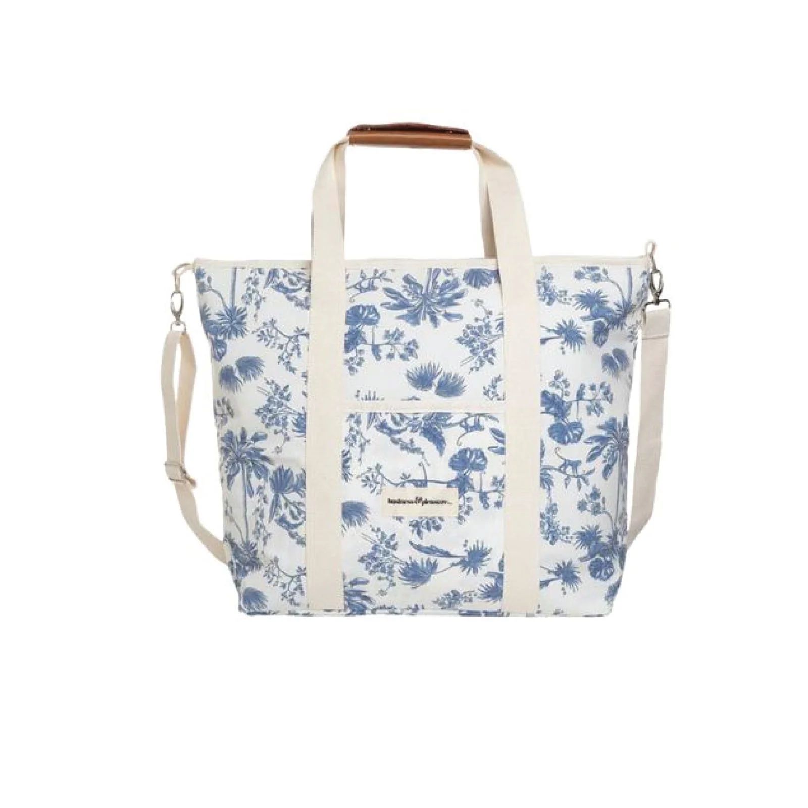 Blue Floral Cooler Tote | Brooke and Lou