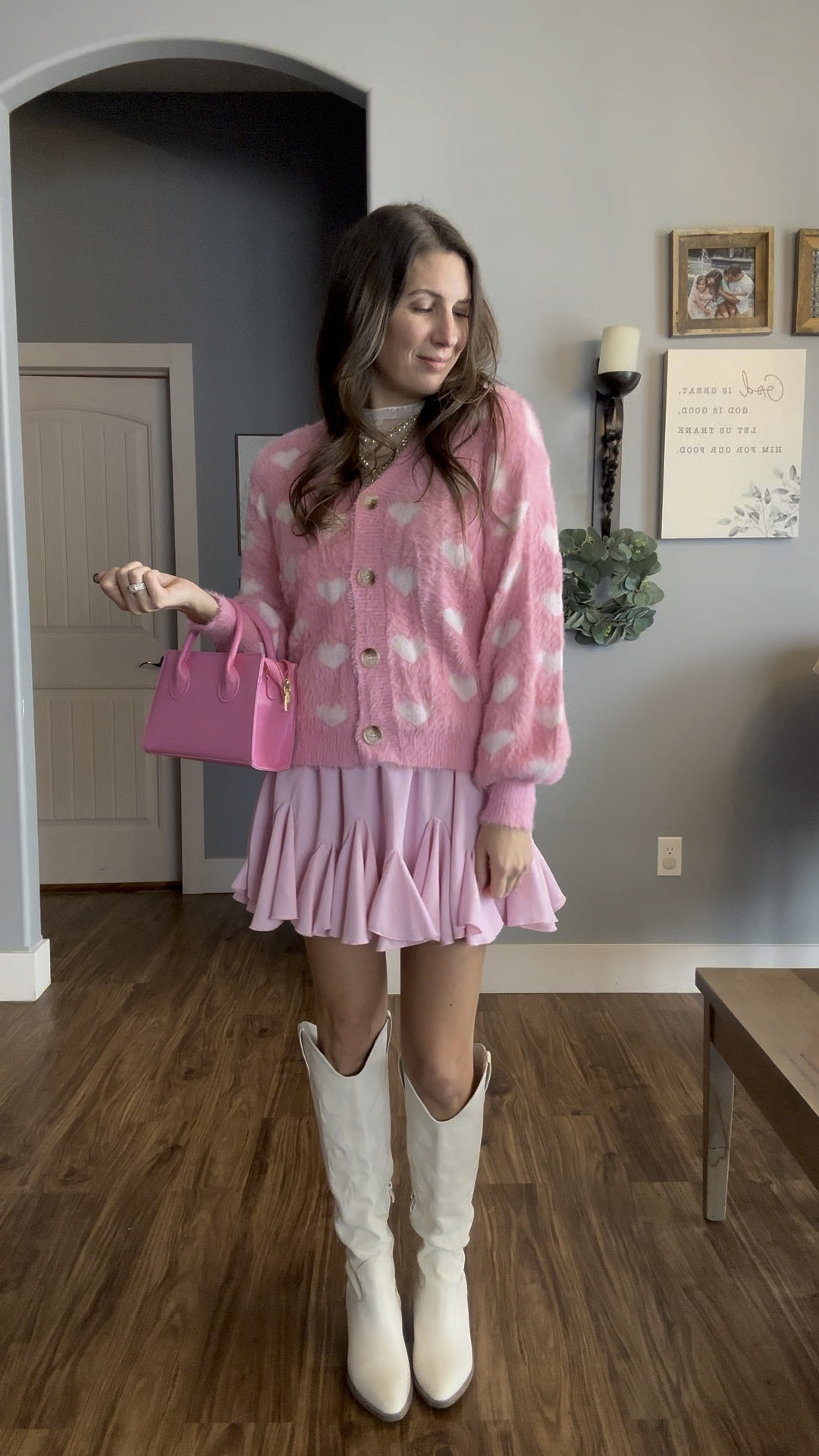 Valentines outfit with this heart sweater 💕

#LTKFindsUnder50 #LTKSeasonal #LTKStyleTip