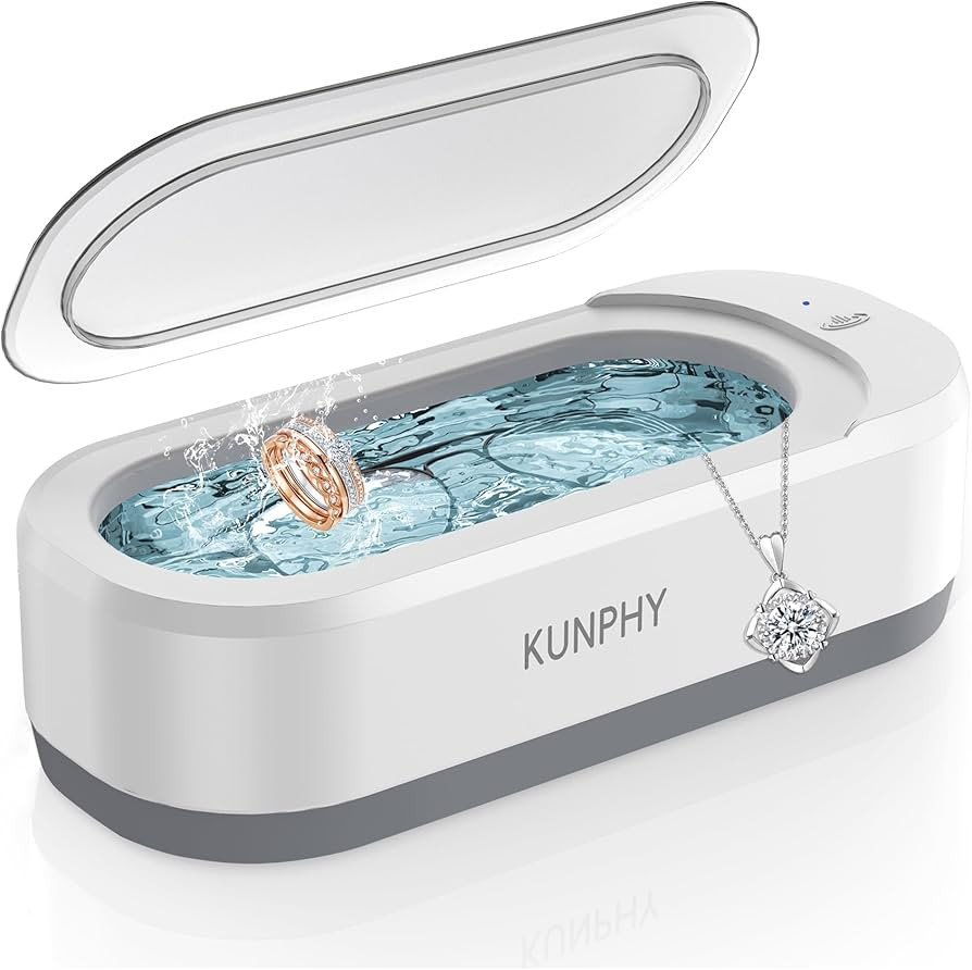 KUNPHY Ultrasonic Jewelry Cleaner, Jewelry Cleaner Machine 12oz 46KHz, Professional Sonic Cleaner... | Amazon (US)