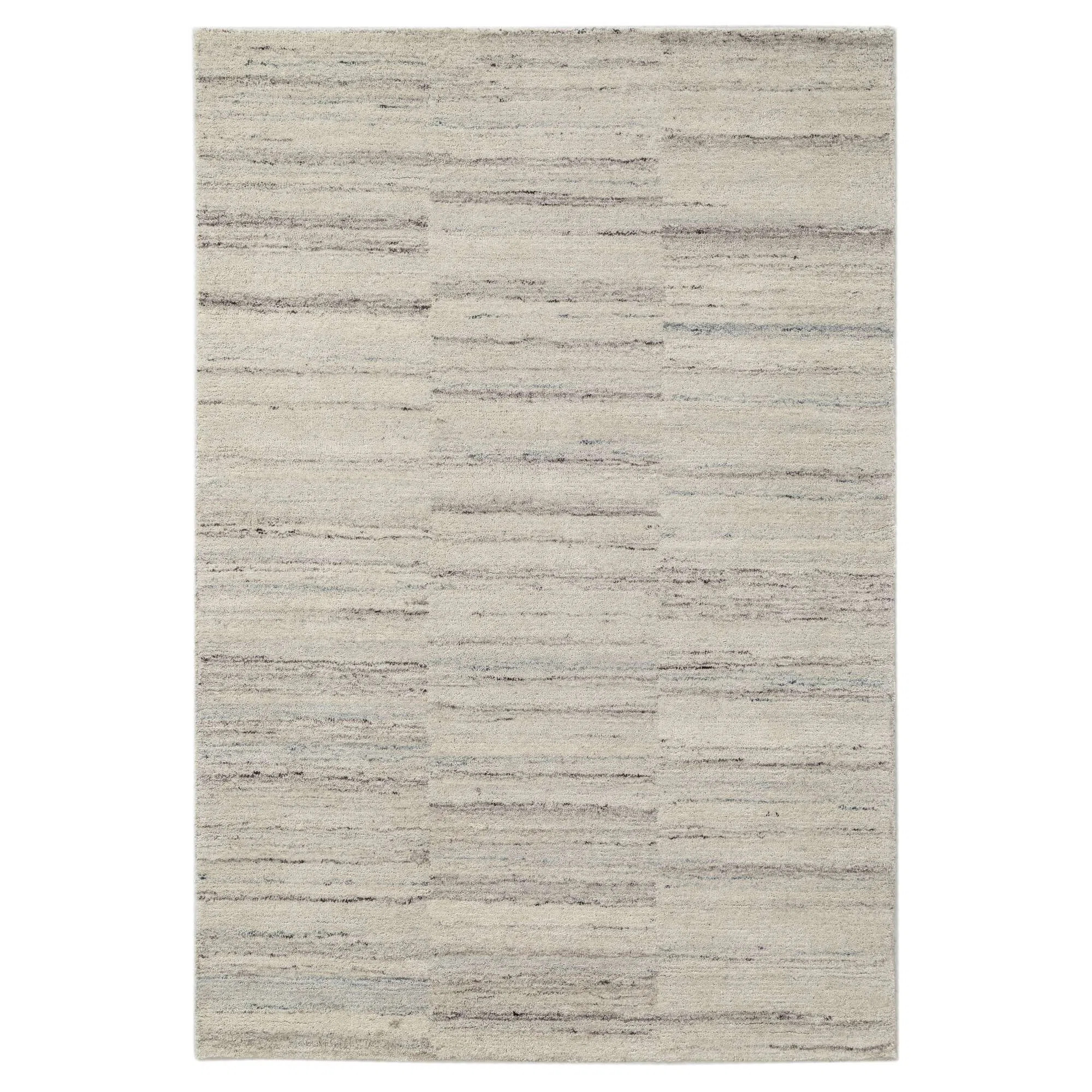 Hand Tufted Wool Static Stripe Rug | Wayfair North America
