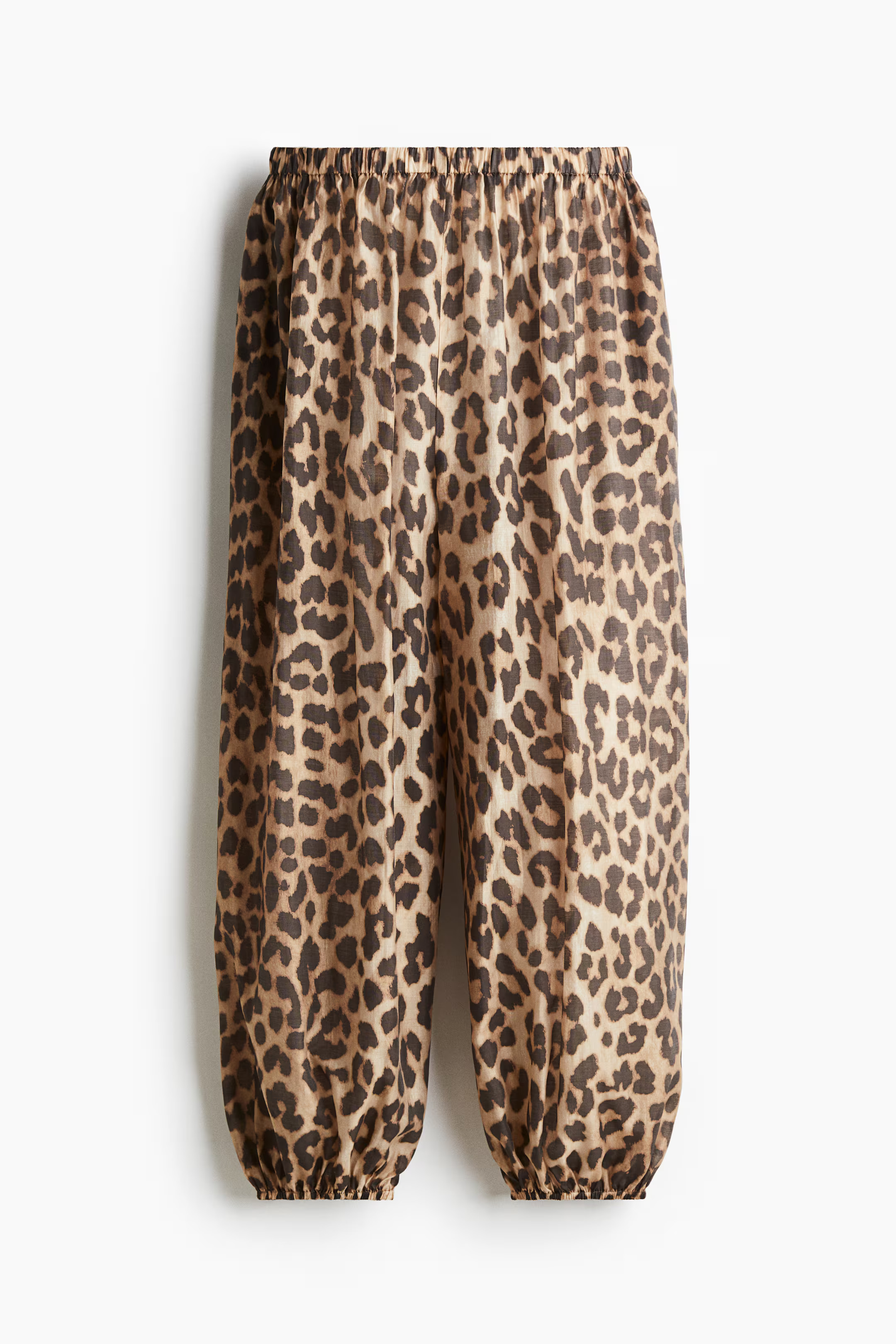 Hose mit Ballonbeinen - Beige/Leopard print - Ladies | H&M AT | H&M (DE, AT, CH, NL, FI)