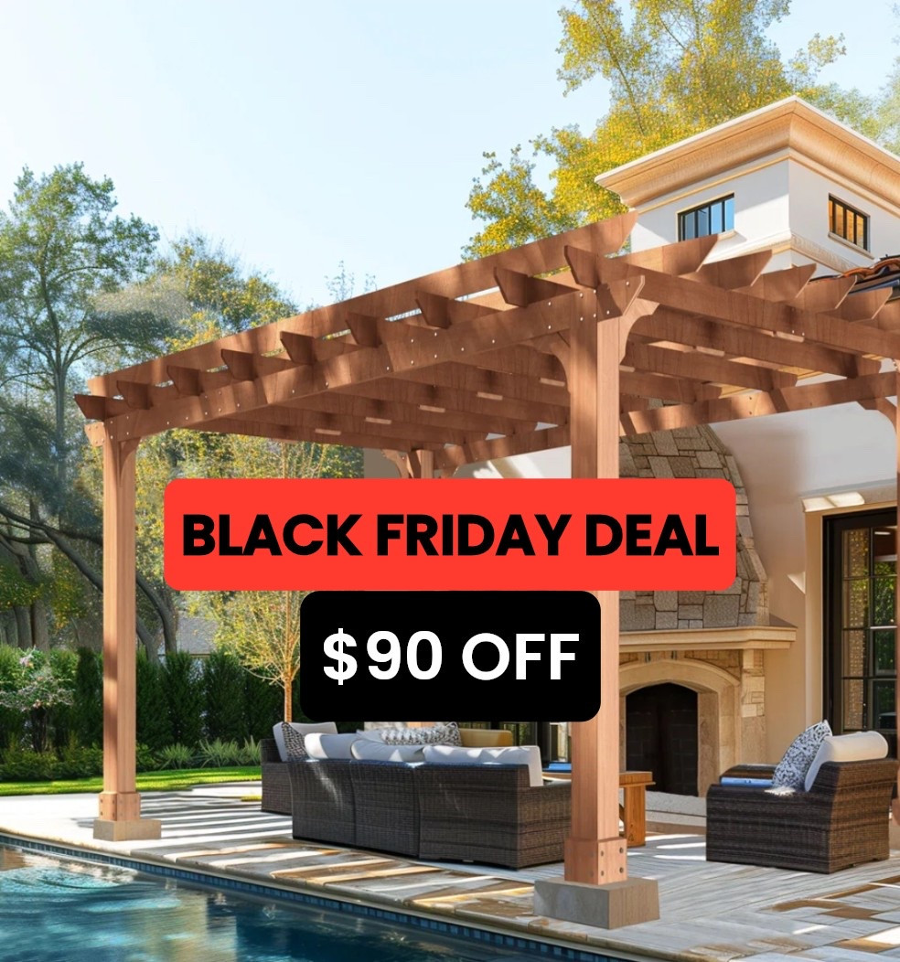 BLACK FRIDAY DEAL! $90 OFF! Solid Wood Pergola 😎 Peak savings just dropped 😍 If a pergola’s on your wishlist, this is the moment. Merry Christmas to you! 🎁✨

#LTKSaleAlert #LTKGiftGuide #LTKCyberWeek