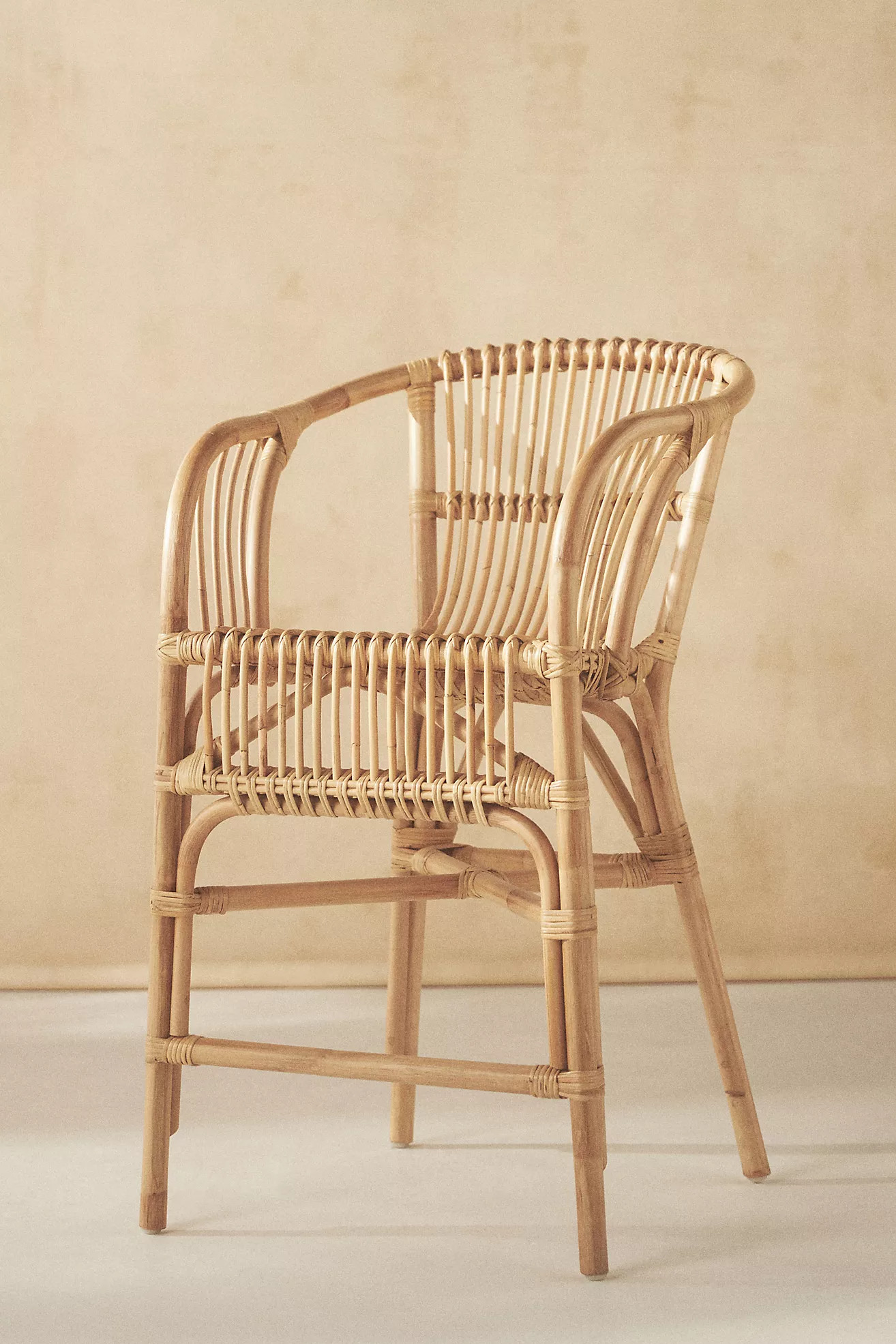 Pari Rattan Counter Stool Chair | Anthropologie (US)