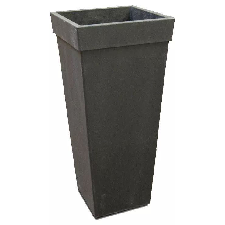 15" Wide Self Watering Tapered Square Recycled Planter Pots Black - Smith & Hawken™ | Target