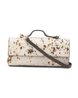 Made In Italy Leather Clutch | TJ Maxx