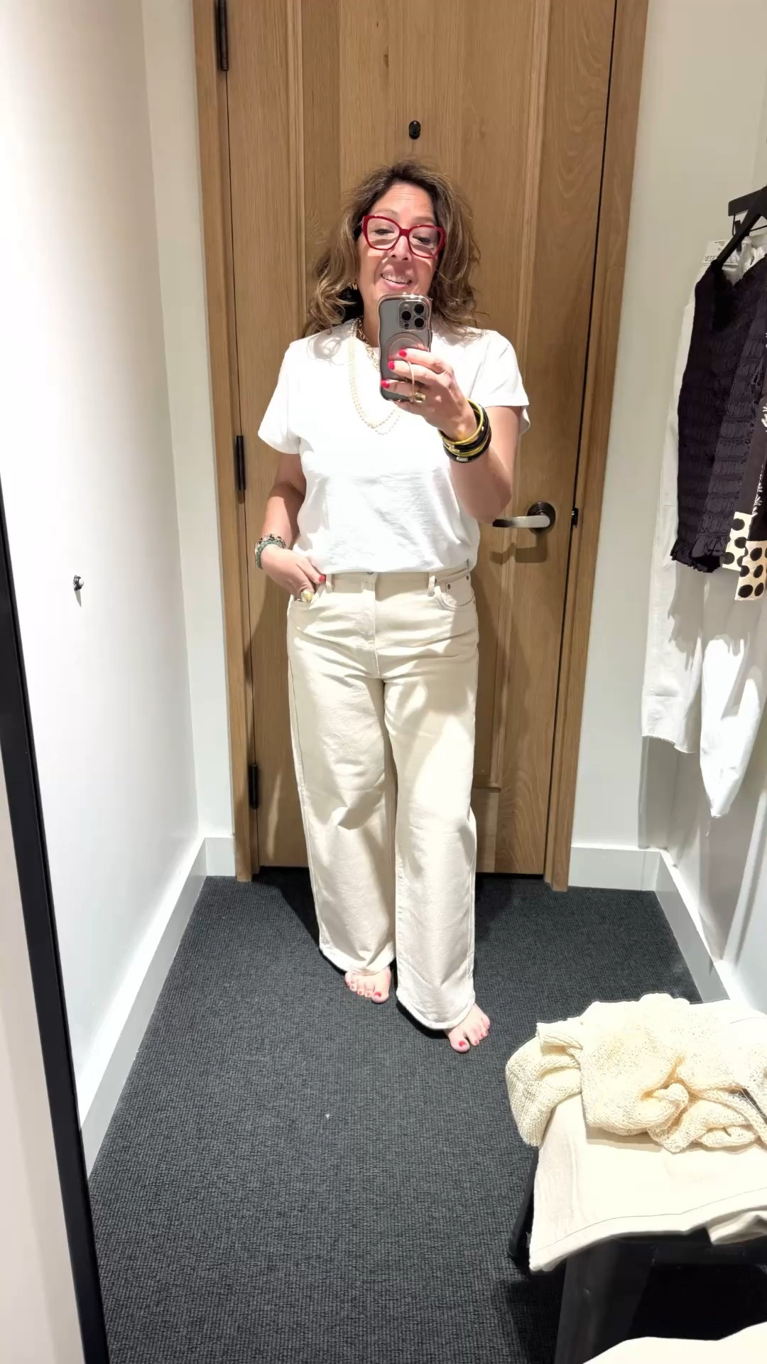 Love all of these pieces. 
The t-shirt is perfection. The jeans fit well and the tank is perfect for summer. 

I’m Elisa, a wardrobe stylist, founder of Turnkey Style, and author of The Style Advantage: I Say What HR Can’t. I work with professionals and corporate teams to help them show up authentically, on brand, and with confidence. I’m also a mom of two grown boys, a wife, a post-menopausal woman in business, 5’4”, a size 14/16 on the bottom and L on top. I’ve been everything from a size 10–18+, which is why fit, function, and real life always come first.

#LTKOver40 #LTKTravel #LTKWorkwear