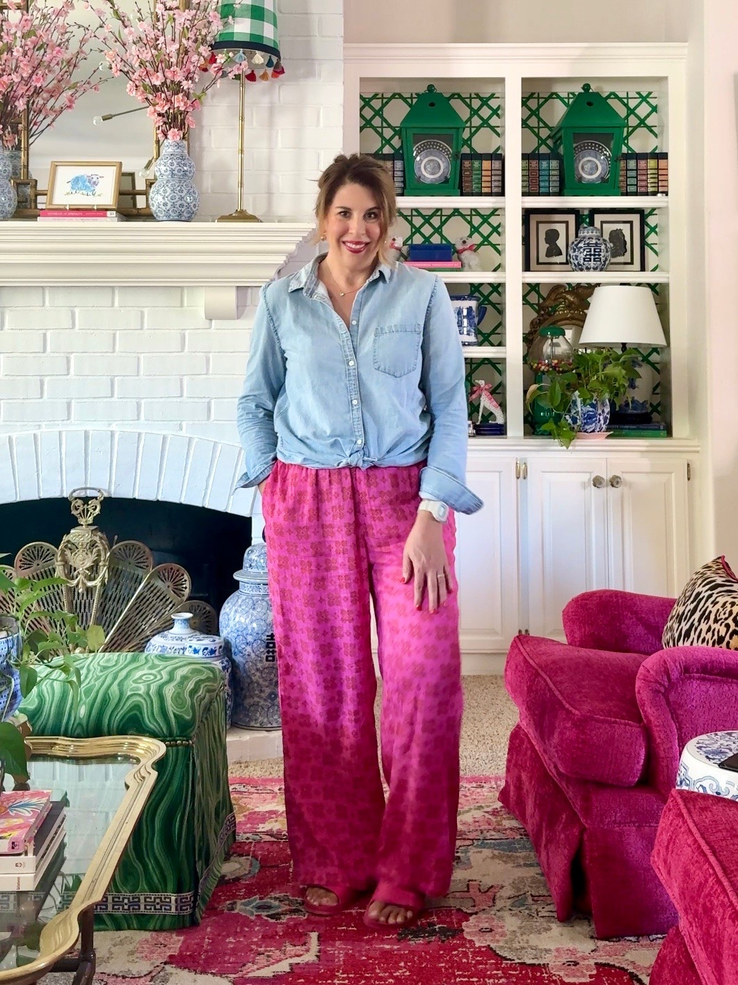 Light weight pull on cotton pants with pockets
One of my favorite denim shirts

#LTKootd #LTKmomlife #LTKOver40
