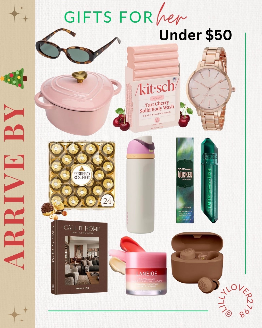 Gifts for Her
Running out of time? These last-minute gifts for her under $50 still arrive before Christmas 🎄✨
From viral beauty favorites and cozy home finds to chic accessories and sweet treats—these are easy wins for women of all ages.

Perfect for:
✔️ stocking stuffers
✔️ friends & sisters
✔️ moms & mother-in-laws
✔️ teachers & coworkers

Don’t wait shipping cutoffs are coming fast!

last minute gifts for her
gifts for her under $50
christmas gifts for women
holiday gifts for her
stocking stuffers for women
beauty gifts under $50
cozy home gifts
gift ideas for women
affordable christmas gifts
last minute christmas shopping


#lastminutegifts
#giftsforher
#christmasgiftsforher
#holidaygiftideas
#giftideasforwomen
#stockingstuffers
#affordablegifts
#christmasshopping
#ltkholiday
#ltkunder50
#ltkfinds
#ltkgiftguide


#LTKTravel #LTKSaleAlert #LTKBeauty