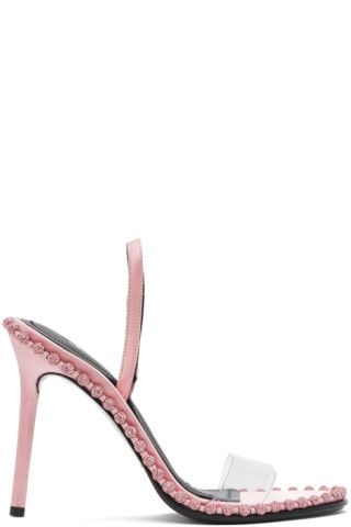 Pink Crystal Nova Heeled Sandals | SSENSE