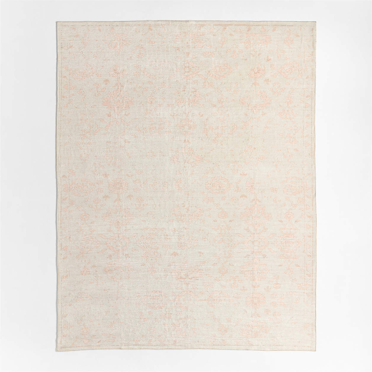 Hana Pink Floral Washable Area Rug 8'x10' + Reviews | Crate & Kids | Crate & Barrel