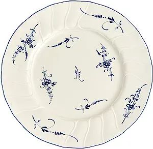 Villeroy & Boch Vieux Luxembourg Dinner Plate, 10.5 in, White/Blue | Amazon (US)