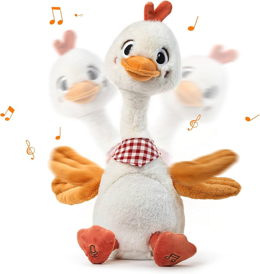 TUMAMA Talking Dancing Duck Toy - Soft Plush Electronic Pet with Twisting Neck and Flapping Wings... | Amazon (CA)