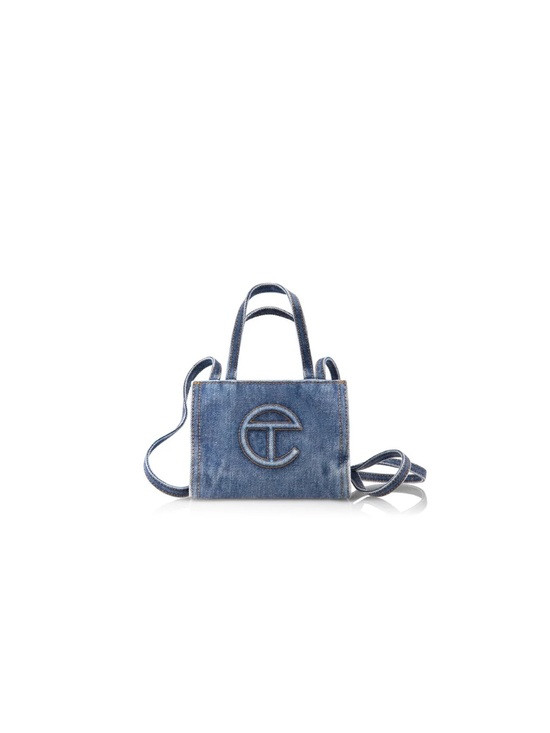 Telfar Small Denim Shopper Bag - Blue | Poshmark