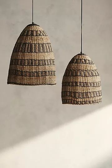 Striped Woven Pendant | Anthropologie (US)