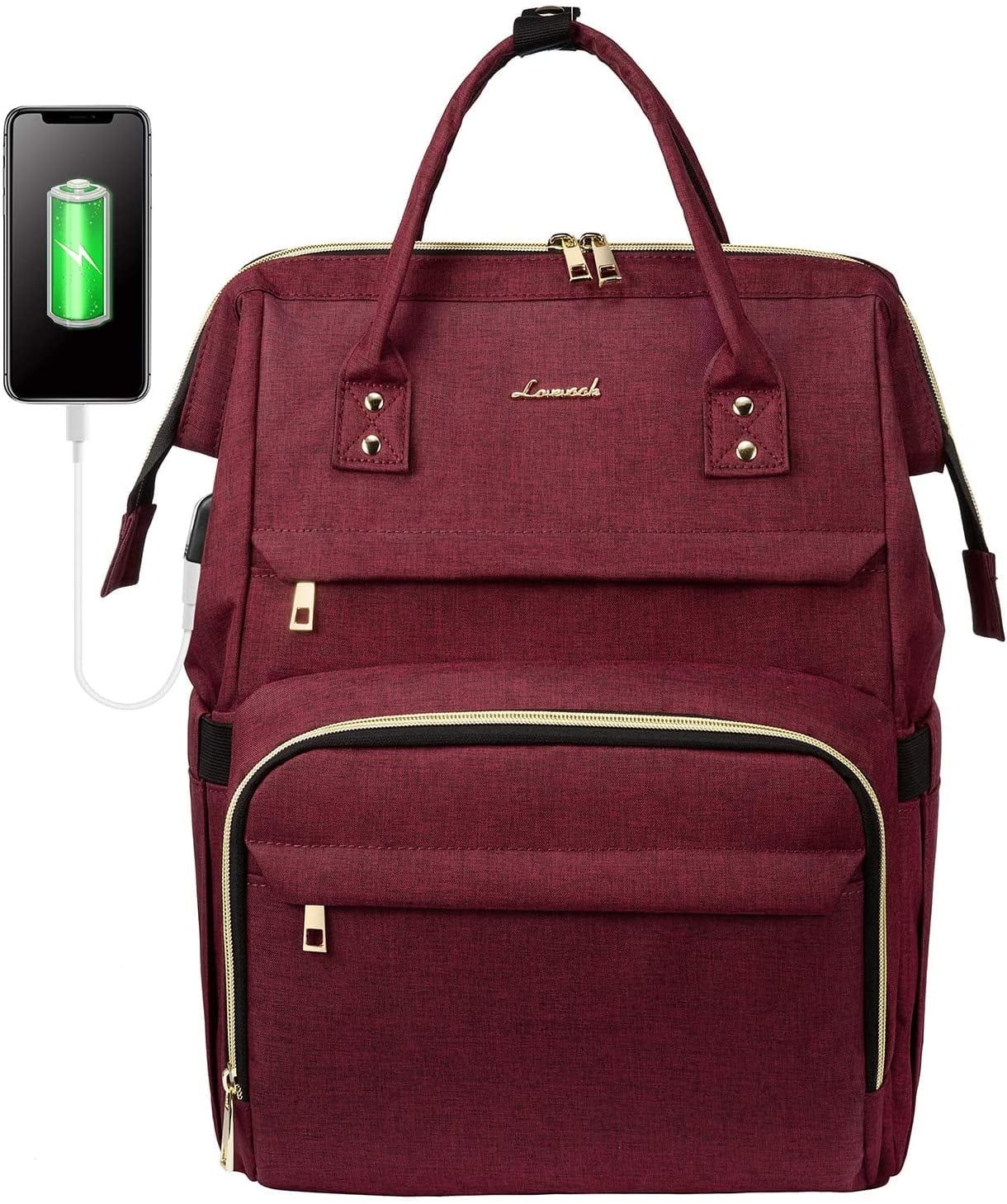 Lovevook Laptop Bag for Women, Travel Backpack Work Bag Fit 15.6" Laptop, Teacher Nurse College B... | Walmart (US)