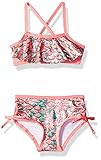 Pink Platinum Girls' Mermaid Print Two Piece Swimsuit, Coral, 24M | Amazon (US)