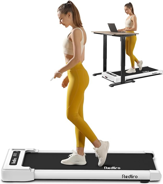 Redliro Walking Pad Treadmill Under Desk, Portable Mini Treadmill with Remote Control, Bluetooth,... | Amazon (US)