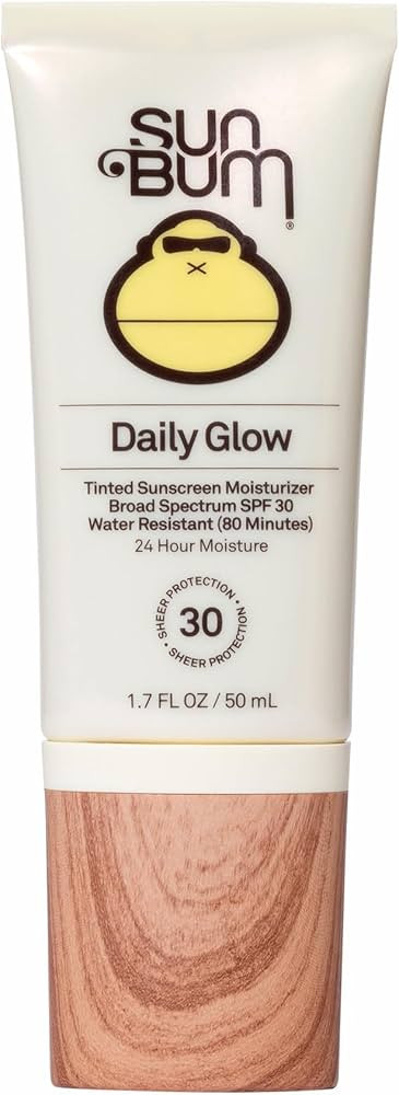 Sun Bum Daily SPF 30 Glow Sunscreen Face Lotion - Moisturizing Facial Sunscreen - Tinted - Dewy F... | Amazon (US)