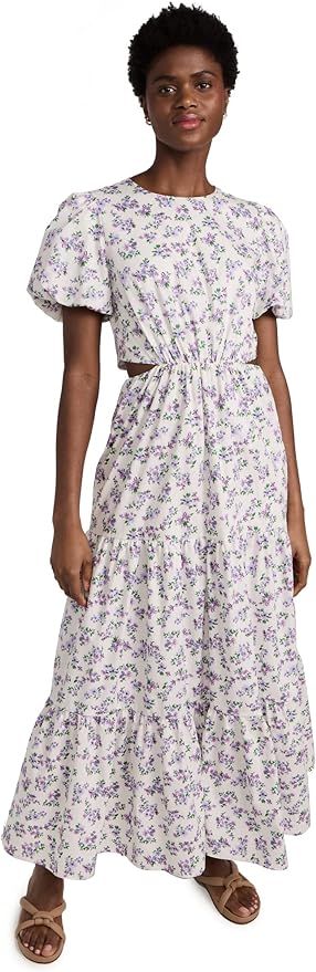 WAYF Women's Plaza Cutout Tier Maxi Dress | Amazon (US)