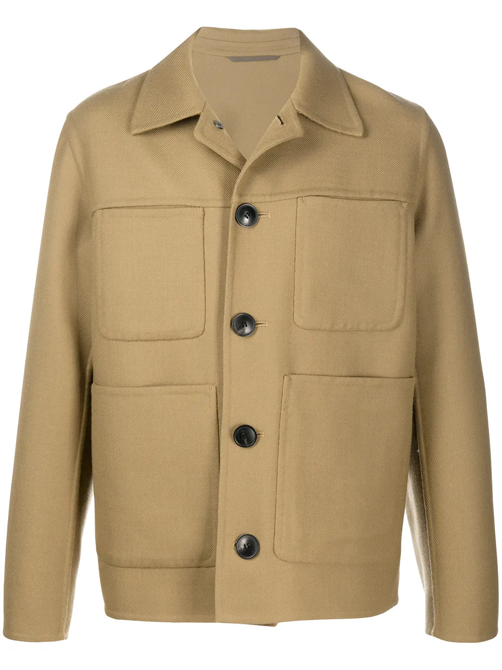 AMI Paris Chest Pockets Shirt Jacket - Farfetch | Farfetch Global