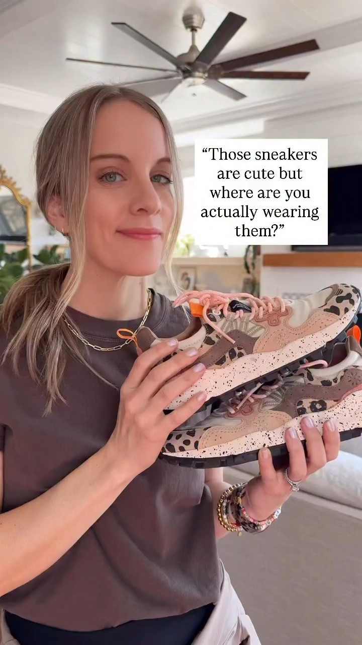 Give me a statement sneaker and I might possibly be able to rule the world. 😉

These sneakers are SO FUN and the outfit ideas are endless!

Drop the word FUN for all the outfit details!