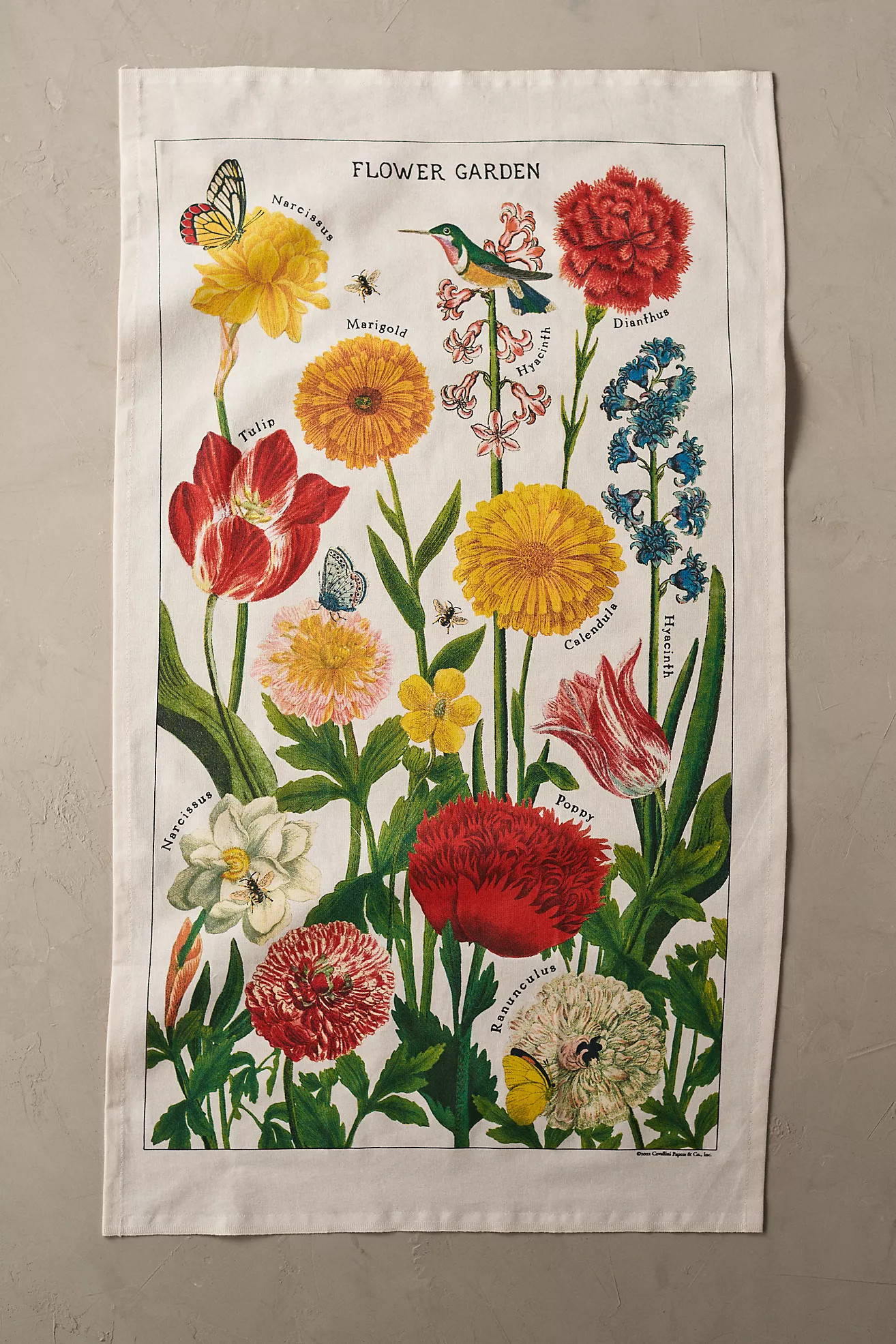 Vintage Flower Garden Dish Towel | Anthropologie (US)