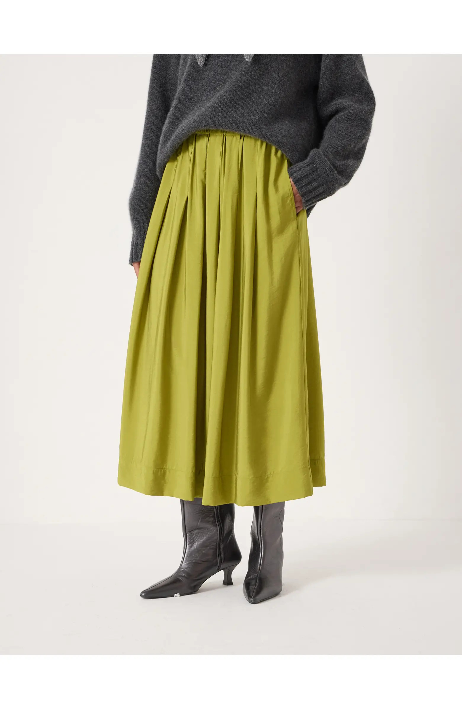 Ivy Pleated Air Flow Midi Skirt | Nordstrom