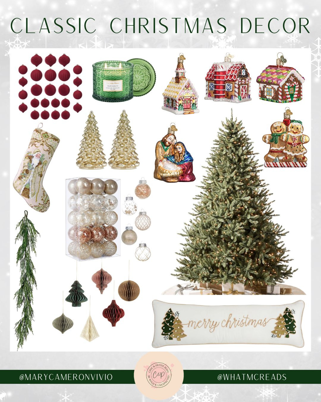 Classic Christmas Decor from Amazon 🎄

Classic Christmas // Christmas Decor // Traditional Christmas // Christmas Tree // Christmas Pillow // Garland // Ornaments // Christmas Decor

#LTKHoliday #LTKSeasonal #LTKHome