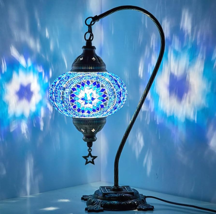 DEMMEX Authentic Turkish Lamp Made in Turkey, Big Size 6.5" Shade, Genuine Turkish Moroccan Mosai... | Amazon (US)