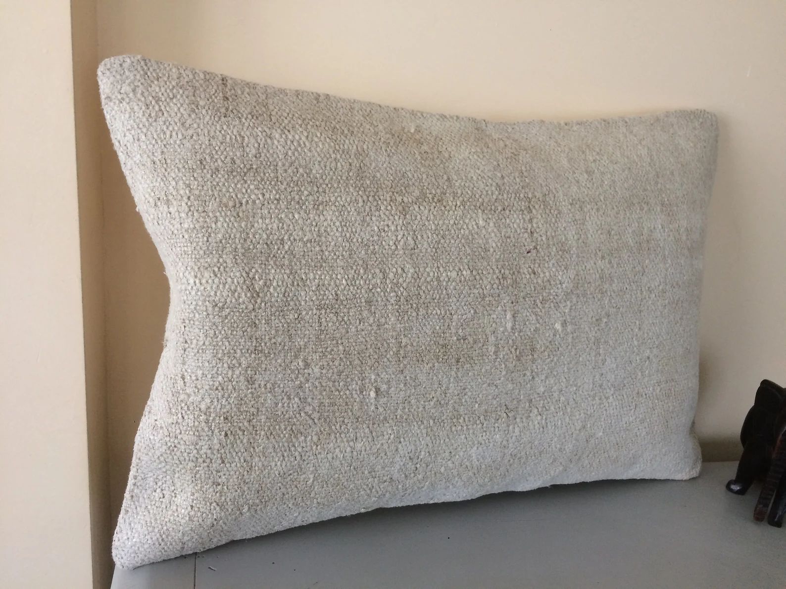 Textured Throw Pillow Covers 16X24 Pillow Case | Lumbar Kilim Pillow Cover ⇻ Minimalist Turkish... | Etsy (US)