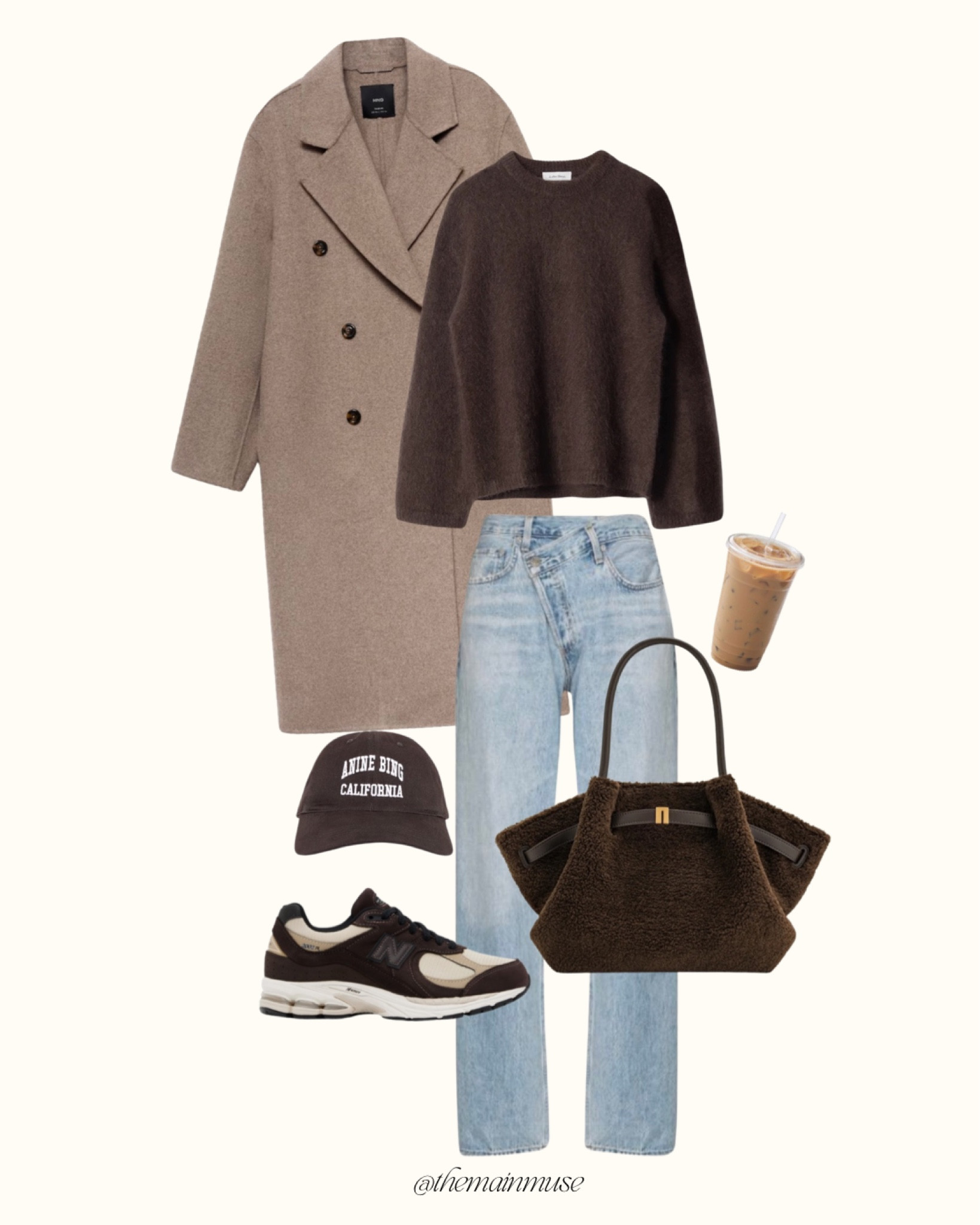 Neutral brown winter outfit

fall neutrals, casual streetwear, cozy fall outfit, tonal layering, brown and beige palette, minimalist fall fashion, oversized double-breasted coat, chocolate brown sweater, light wash denim, relaxed denim jeans, shearling tote bag, New Balance 990v3 sneakers, sporty casual look, coffee shop aesthetic, elevated basics, athleisure-inspired outfit, chic weekend look, neutral wardrobe staples, modern capsule wardrobe, Anine Bing hat, relaxed yet polished, comfy coffee run style, laid-back luxury fashion, effortless fall layering, Amazon fashion, Amazon home

#LTKfindsunder50 #LTKsalealert #LTKfindsunder100