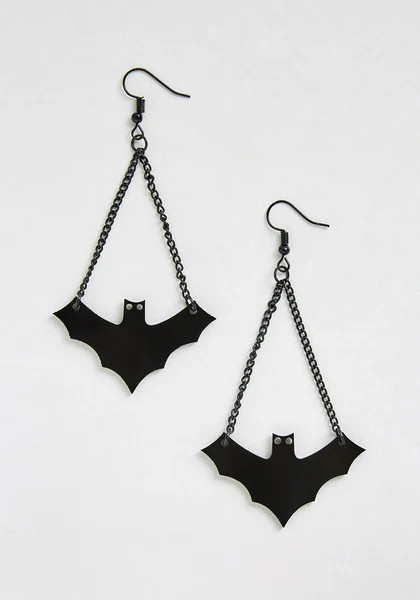 Beware Of Bats Dangle Earrings | ModCloth