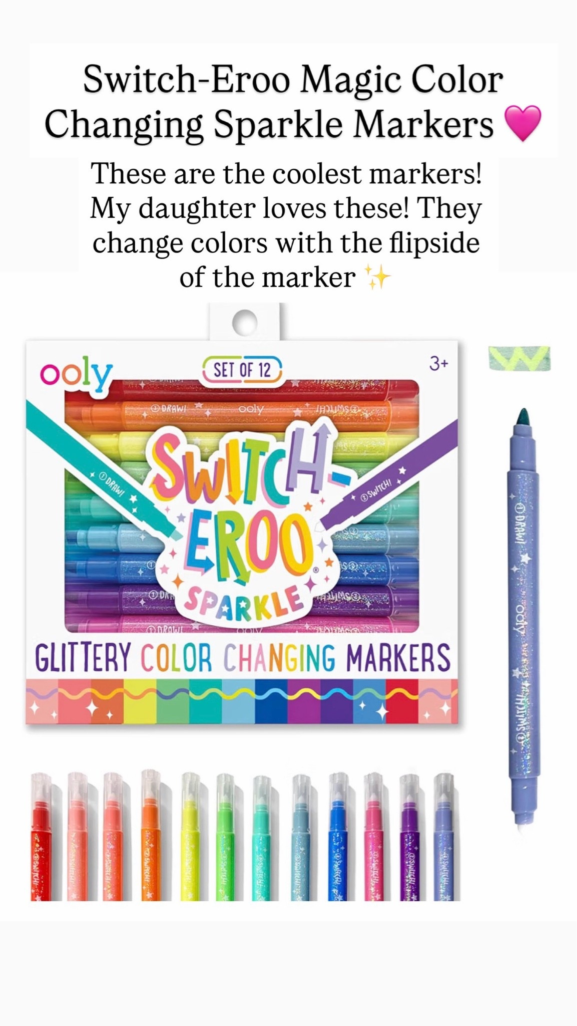 How cool are these color changing markers?

#LTKKids