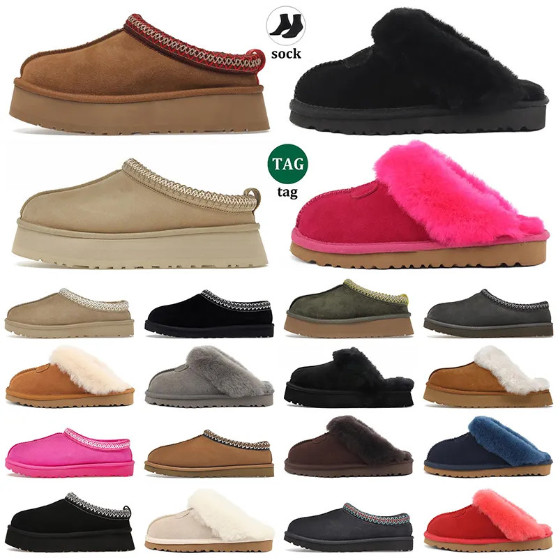 Uggesboot slippers Tazz Slippers Tasman Fur Slides Classic Mustard Seed Ultra Mini Platform Boots... | DHGate