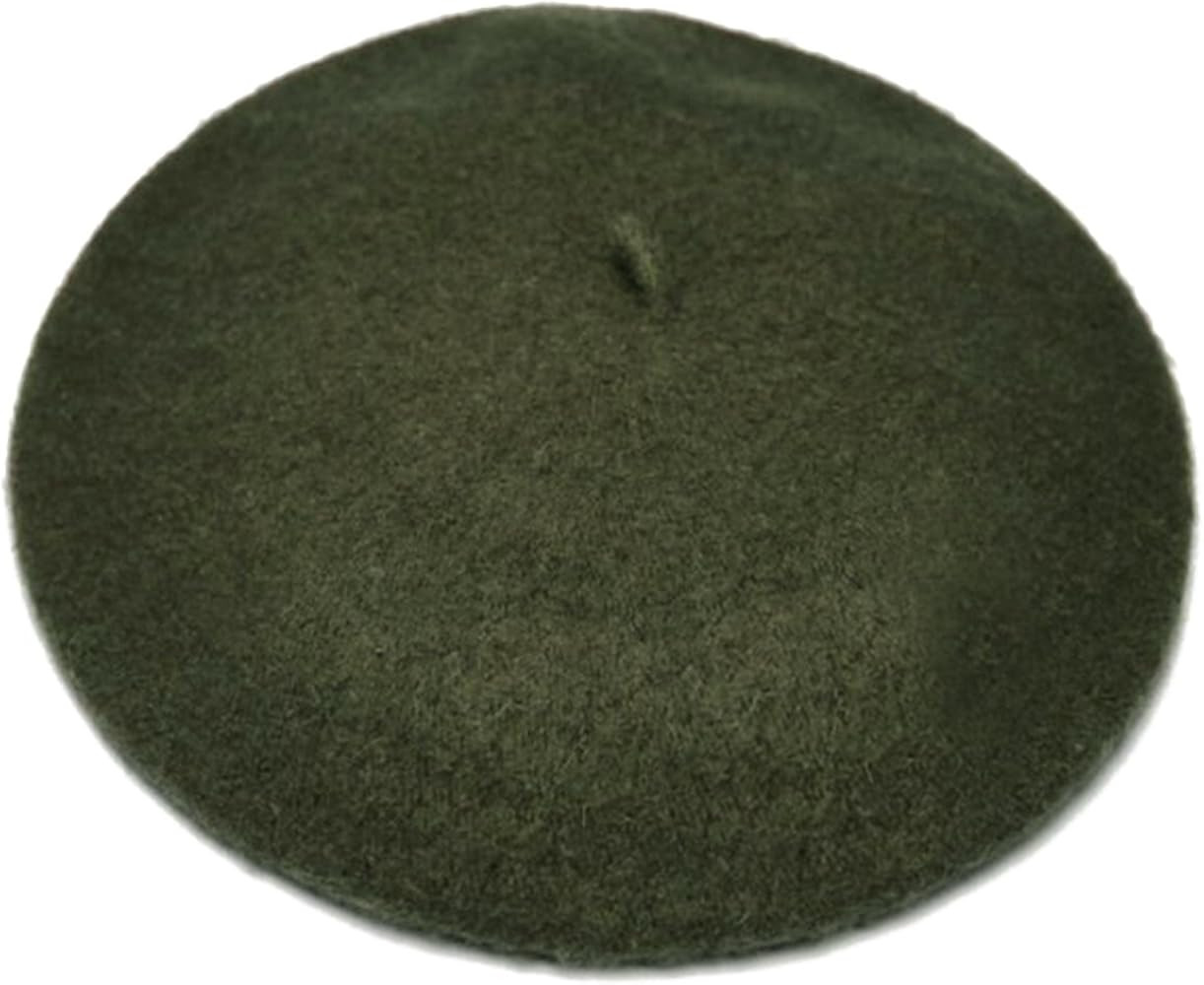 French Beret - Wool Solid Color Womens Beanie Cap Hat | Amazon (US)