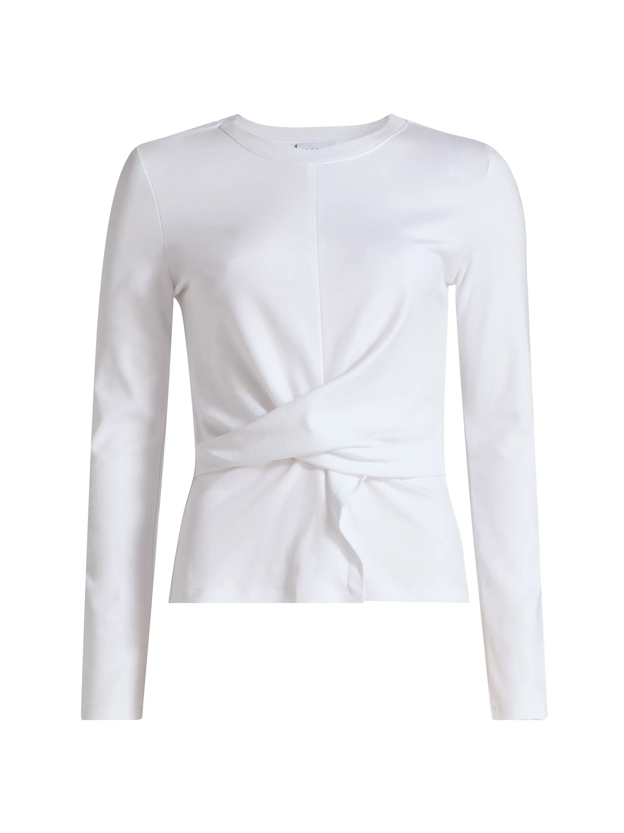 Kelsey Twisted-Front Cotton Top | Saks Fifth Avenue