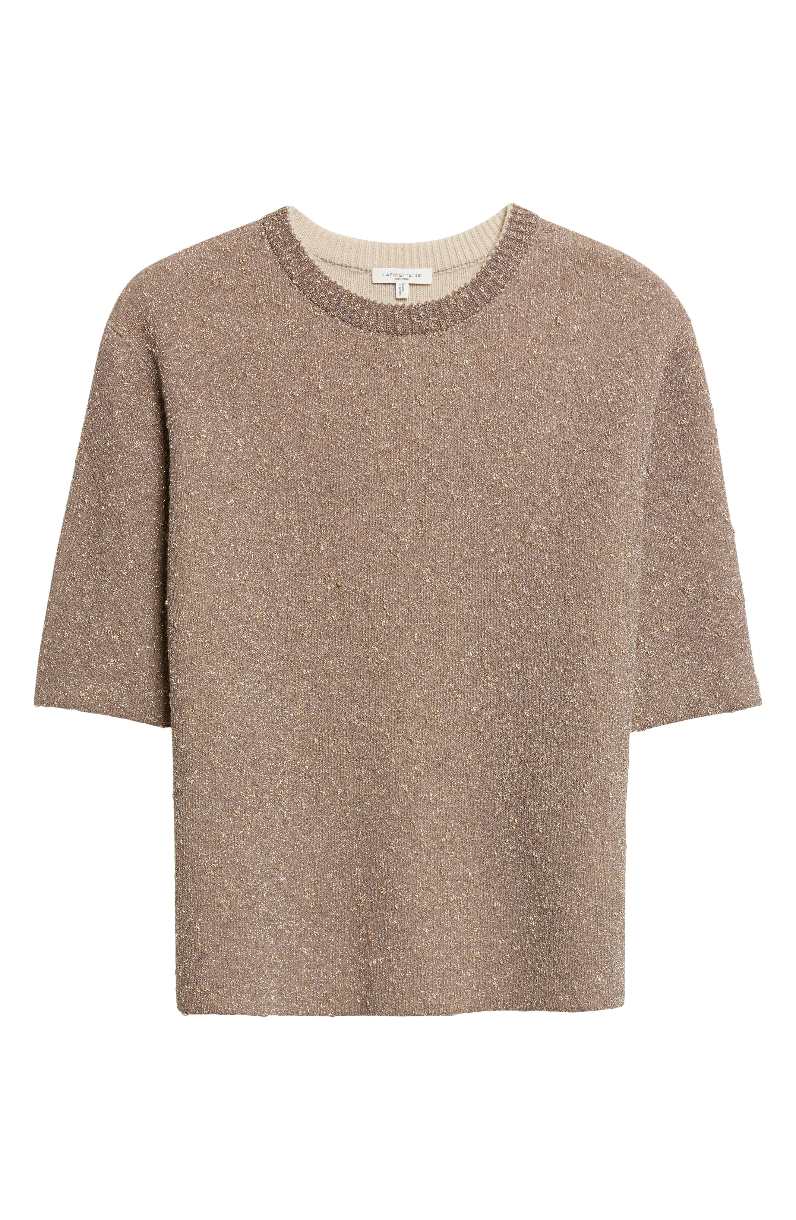 Metallic Textured Double Knit Sweater (Women) | Nordstrom | Nordstrom