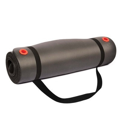 BodySport Personal Exercise Mat, Exercise Equipment for Yoga, Pilates, and Fitness Routines, 56 in. x 24 in. X 1/2 in., Black | Target