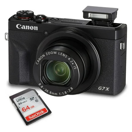 Canon PowerShot G7 X Mark III Digital Camera (Black) + 64GB Memory Card | Walmart (US)