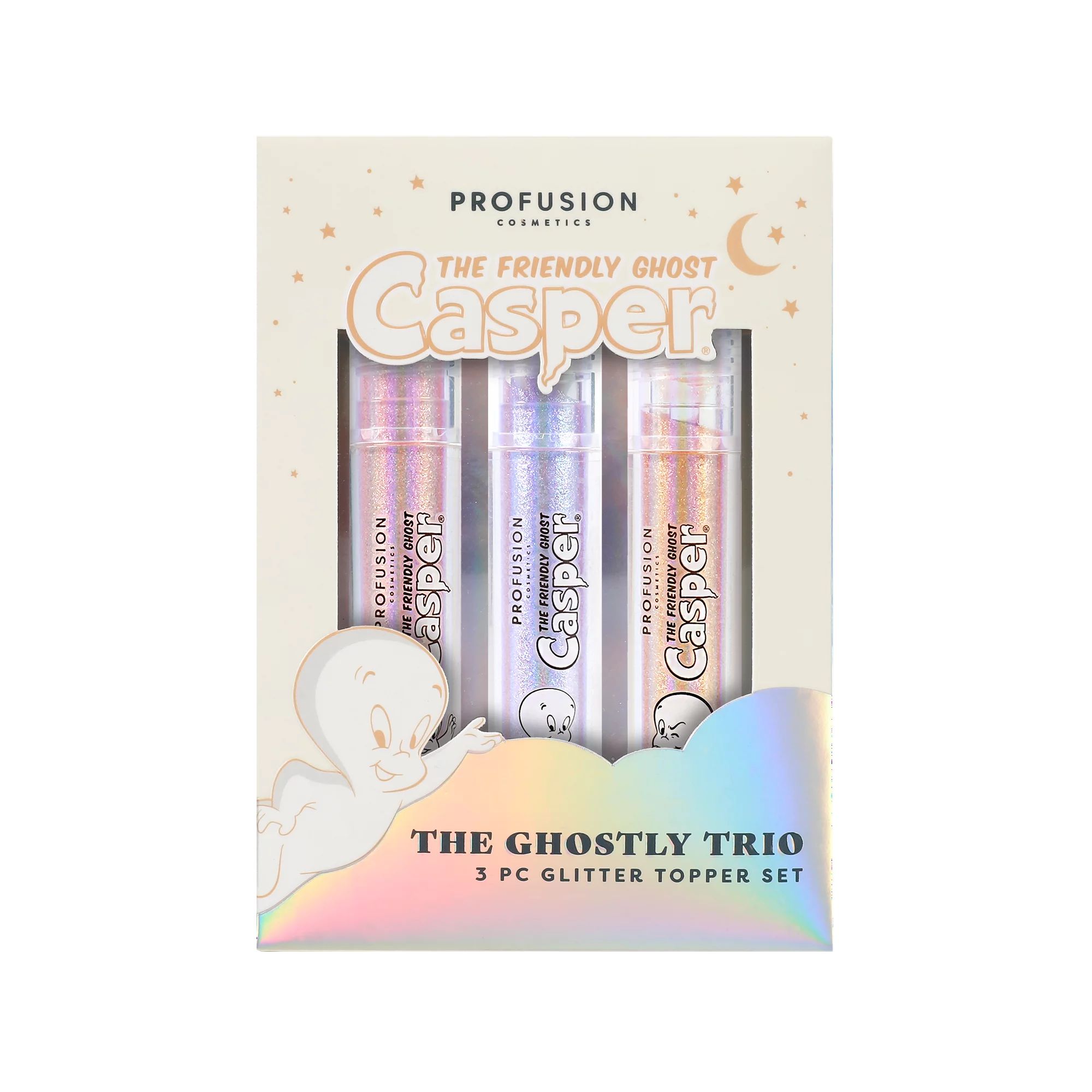 Profusion Cosmetics Casper The Friendly Ghost The Ghostly Trio 3 PC Glitter Lip Topper | Walmart (US)