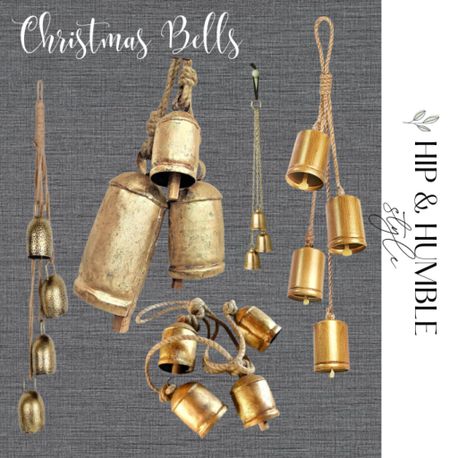 Antiqued gold or brass bells are a beautiful way to bring a timeless touch to your Christmas decor  

#LTKSeasonal #LTKhome #LTKHoliday