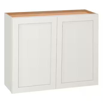 Diamond NOW Arcadia 36-in W x 30-in H x 12-in D White Wall Fully assembled Cabinet Recessed Panel... | Lowe's
